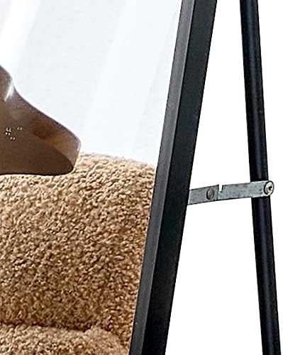 LENA LACED Full-Length Mirror 65x23 Inch Modern Black Frame Wall Mount