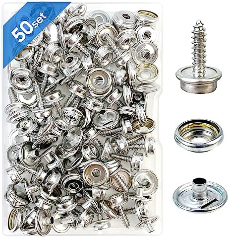 Rexhubro Canvas Snap Kit 150PCS Marine Grade Fasteners