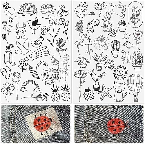 Wilitto 2Pcs Set Water Soluble Embroidery Stabilizers