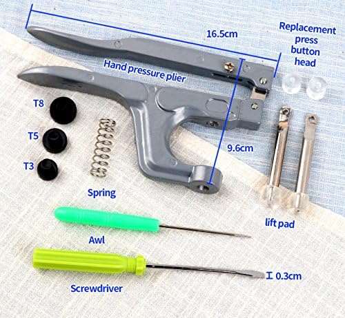 ilauke 400 Snap Buttons with Pliers for Sewing and Crafting