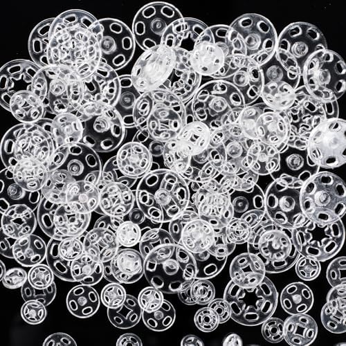 36 Set Sew-on Snap Buttons for Clothing Repair and Sewing Projects