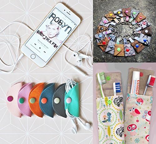 ilauke 408 Snap Buttons Set with Organizer Case